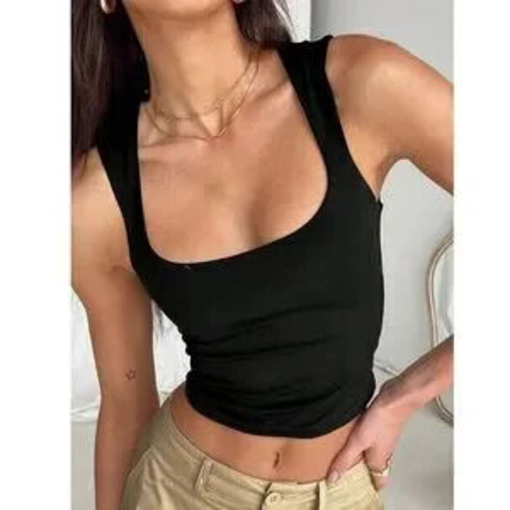 Black Tank Top Cropped